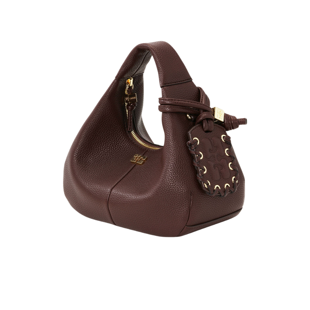 Ganni Hobo Mini genarbt