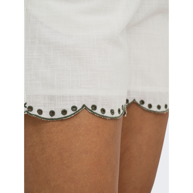 JDY Palma HW Stickerei-Shorts