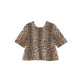 Ganni Printed Cotton Open Back Smock