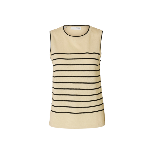 Selected Femme – Esther – Strickoberteil mit Kontrast