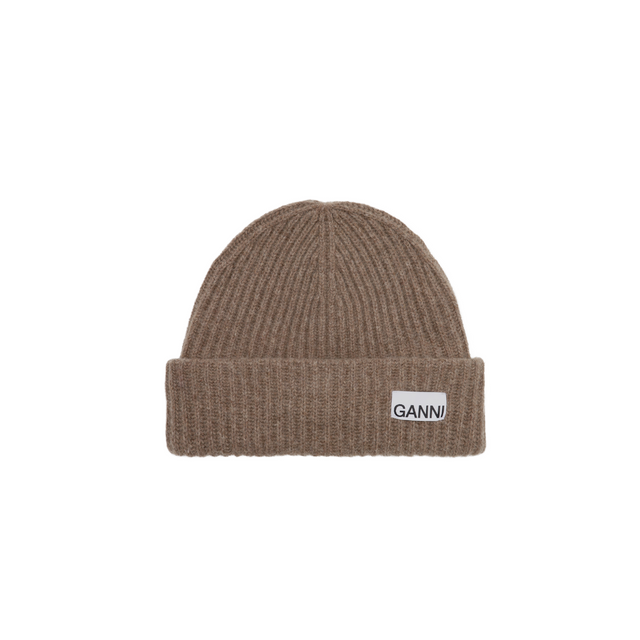 Ganni Structured Rib Beanie