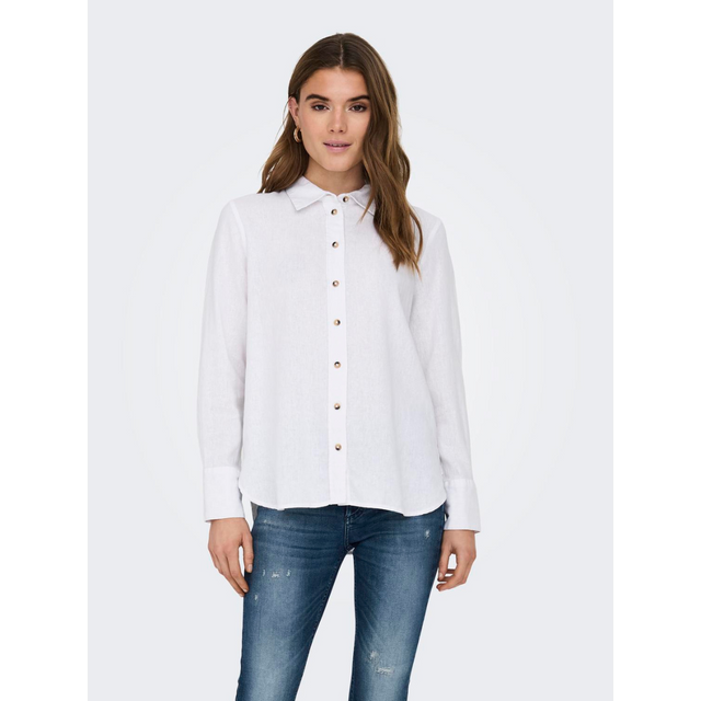 JACQUELINE DE YONG Say L/S Linen Loose Shirt