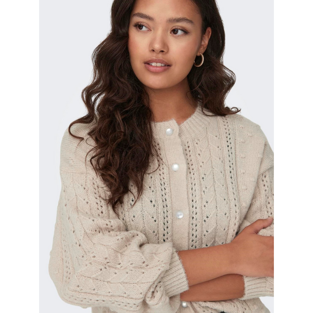 Jacqueline De Youg Sigrid Life L/S Cable Cardigan - Prinsesse2ben