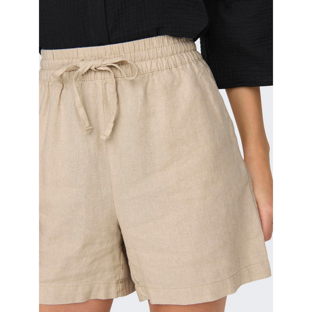 JDY Say HW Linen String Shorts