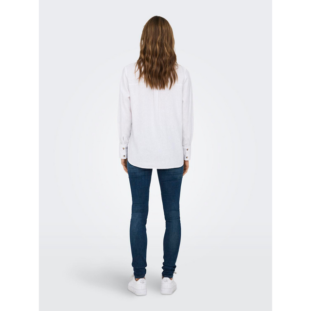 JACQUELINE DE YONG Say L/S Linen Loose Shirt