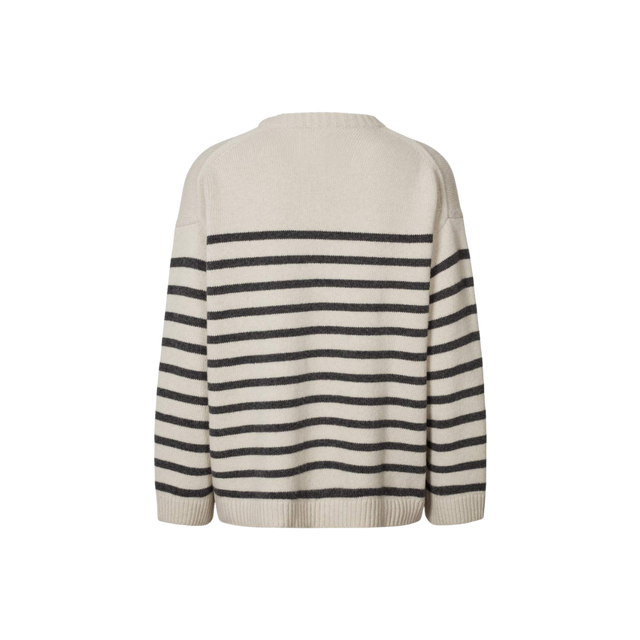 Gai Lisva Barbera gestreifter Lammwollpullover