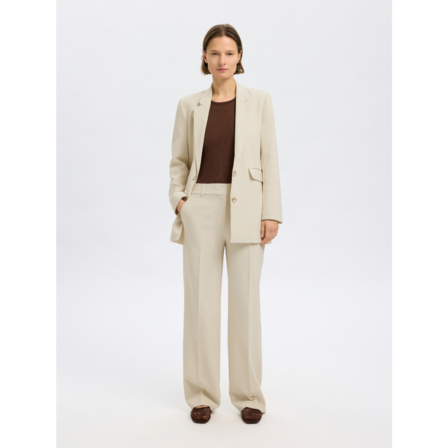 Selected Femme - SLFRITA MW WIDE PANT PD