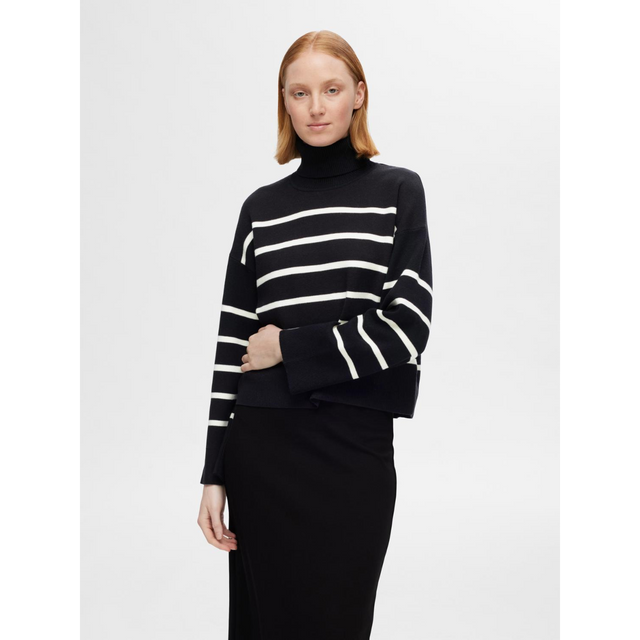 Selected Femme Kamma LS Knit Roll Neck