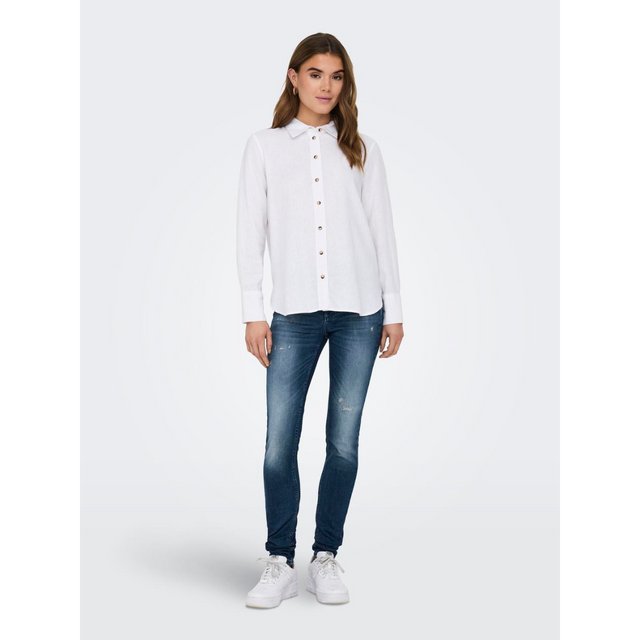 JACQUELINE DE YONG Say L/S Linen Loose Shirt