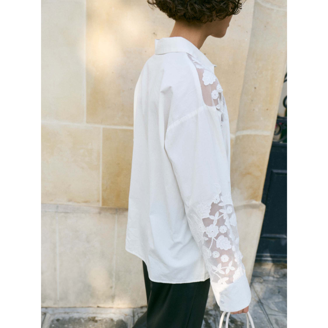 VILA Camina L/S Lace Shirt