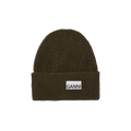 Ganni Light Structured Rib Knit Beanie