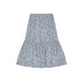 Ganni Printed Cotton Maxi Flounce Skirt