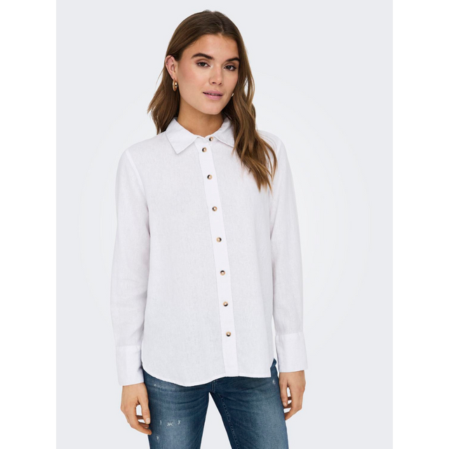 JACQUELINE DE YONG Say L/S Linen Loose Shirt