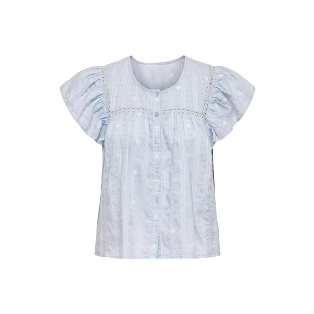 JDY Fia S/S Embroidery Shirt