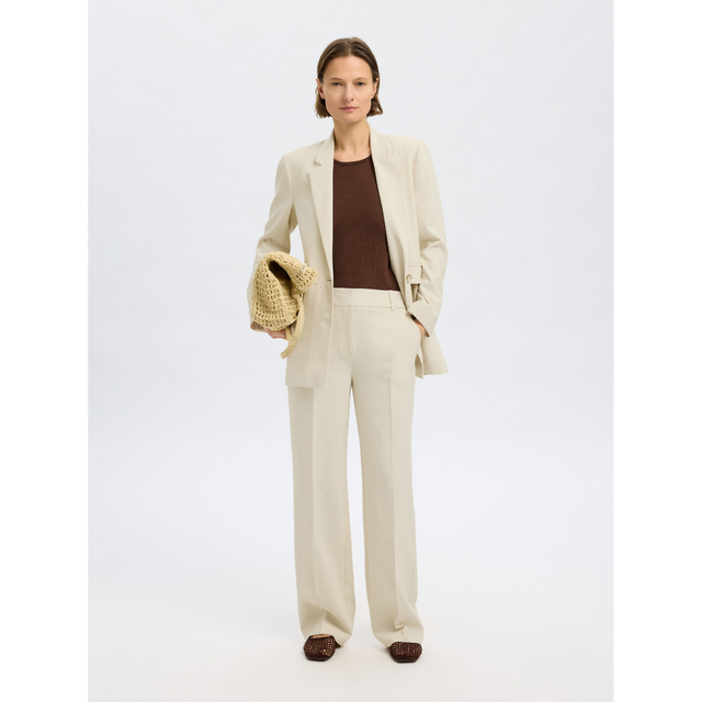 Selected Femme - SLFRITA MW WIDE PANT PD