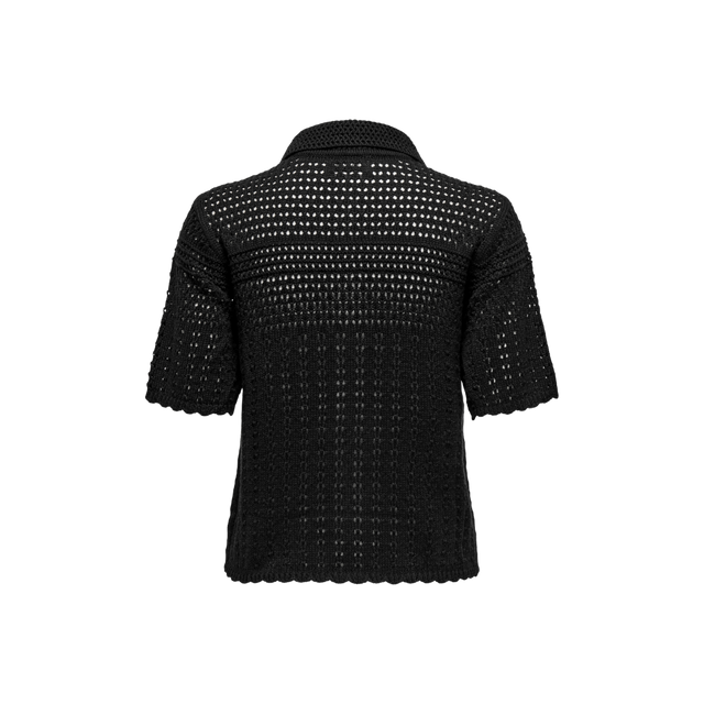 JDY – Robin – Strukturierte Strickjacke mit 2/4-Kragen