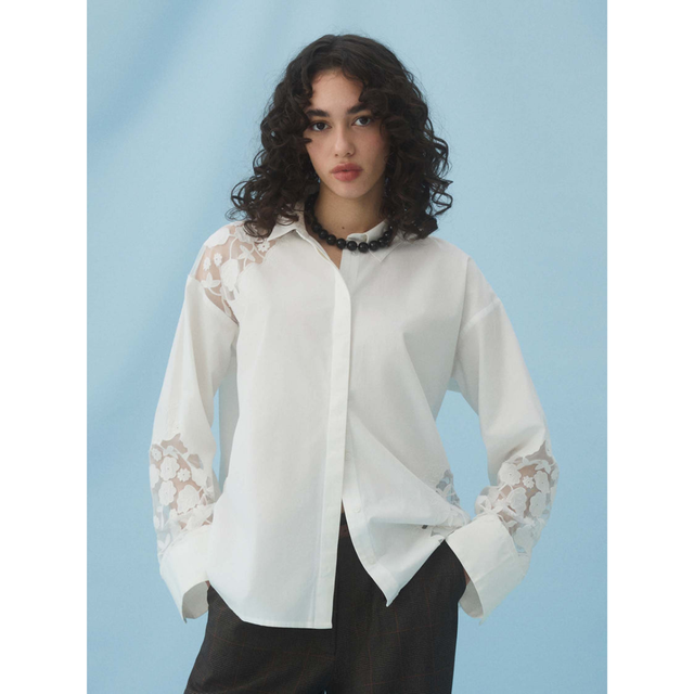 VILA Camina L/S Lace Shirt