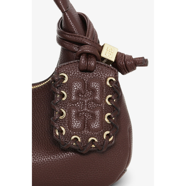 Ganni Hobo Mini genarbt