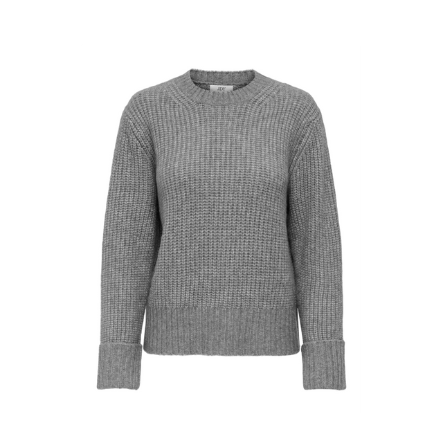 JDY JDYSILJA L/S O-AUSSCHNITT-KURZER PULLOVER