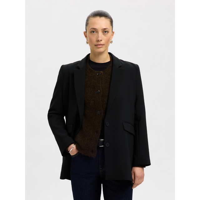 Selected Damen-Lulu LS Strick-Kurzcardigan