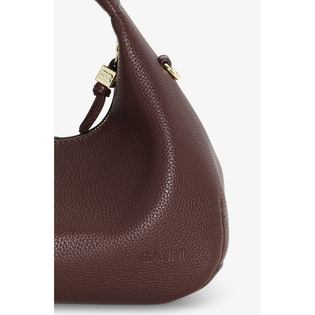 Ganni Hobo Mini genarbt