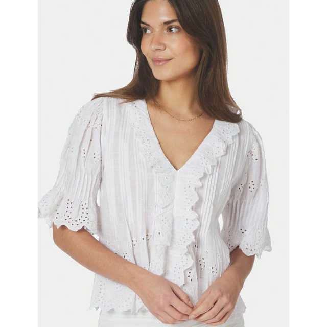Neo Noir Talise Emb Blouse