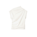 Ganni Stretch Cotton Ruched Top