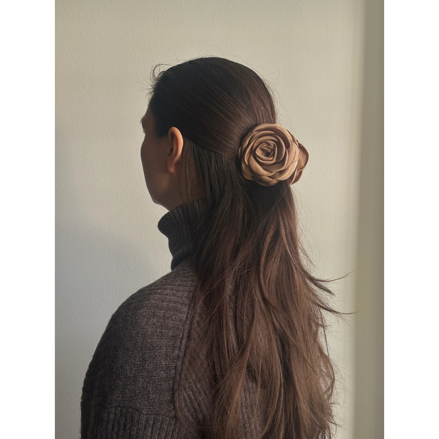 Pico Hair Clip Small Satin Rose Claw