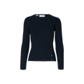 Selected Women Helen LS Knit Button O-Neck