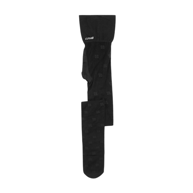 Ganni Butterfly Spitzenstrumpfhose