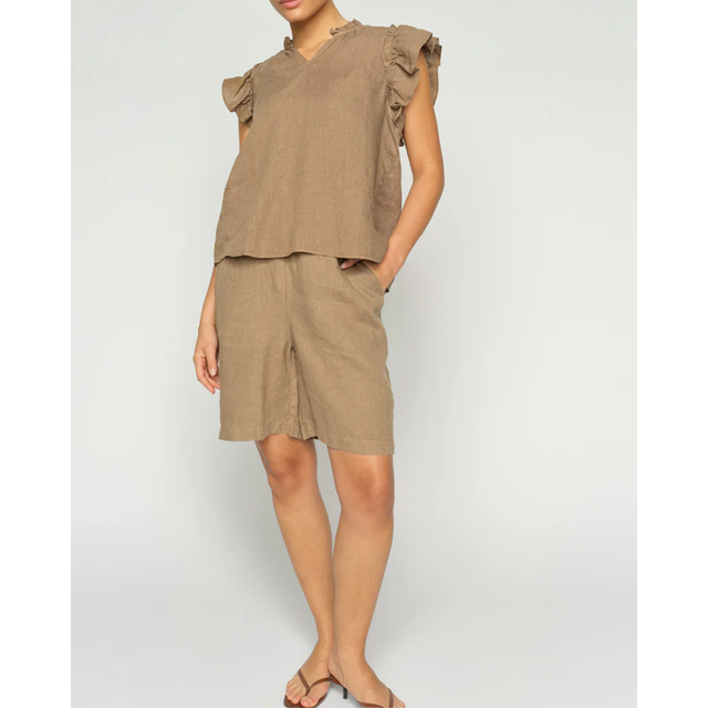 Mos Mosh Emmie Linen Bermuda Shorts