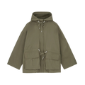 Garden parka jacket i smuk khakigøn fra Skall Studio - packshot