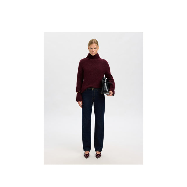 Selected Damen Gabriella Knit High Neck Noos