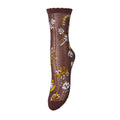 beck-sondergaard-strømper-med-blomster-brodering-i-brun