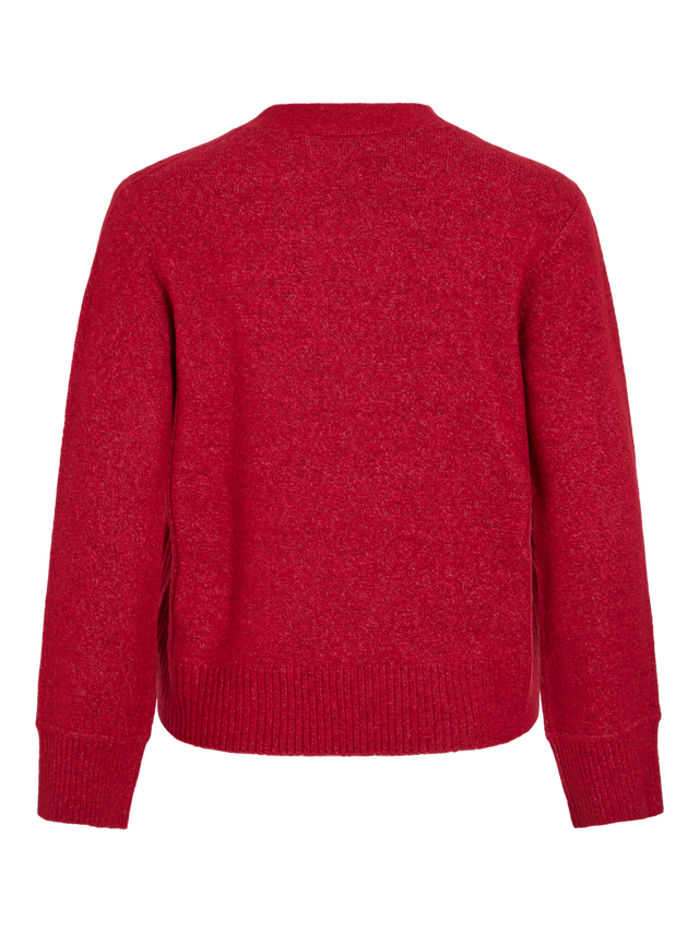 VILA-Vimiraz V-Ausschnitt Langarm-Strickjacke