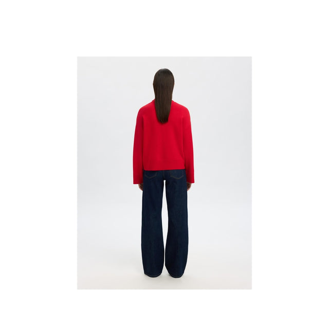 Ausgewähltes Damen-SLFKAMMA-Langarmshirt mit Rollkragen