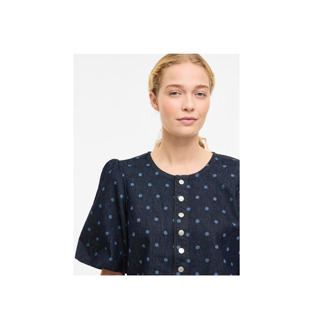 Vila Dot Denim top - detalje