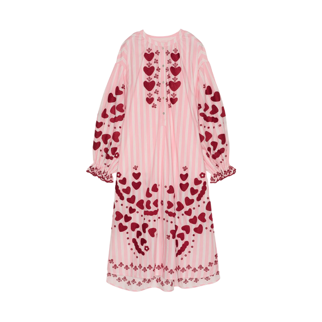 Smuk lyserød Elisabeth kjole fra Sissel Edelbo - foran