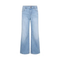 Lyse jeans med vide ben fra Mos Mosh - foran
