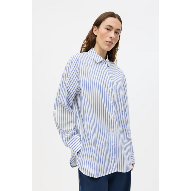 Webster skjorte i klassiske striber fra Envii - model front